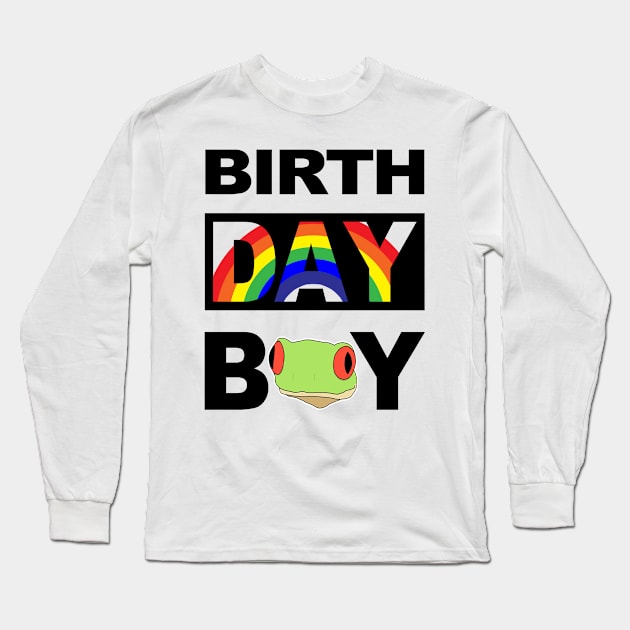 Birth Day Boy Long Sleeve T-Shirt by cerylela34